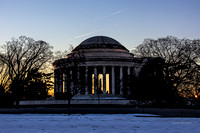 Snowy DC Jefferson Memorial