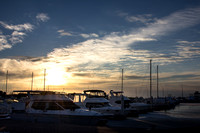 Chesapeake Bay Frozen Sunset at Hemingways