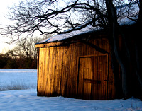 La Plata Barn in Snow